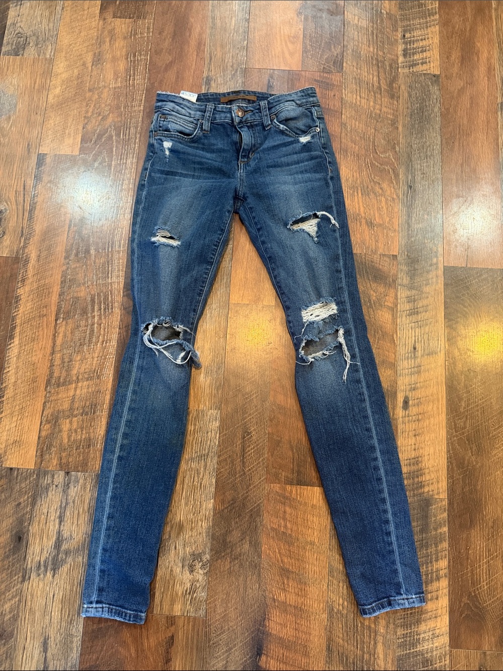 Joe's Jeans Dark Blue Distressed Skinny Jeans 23 (4550)